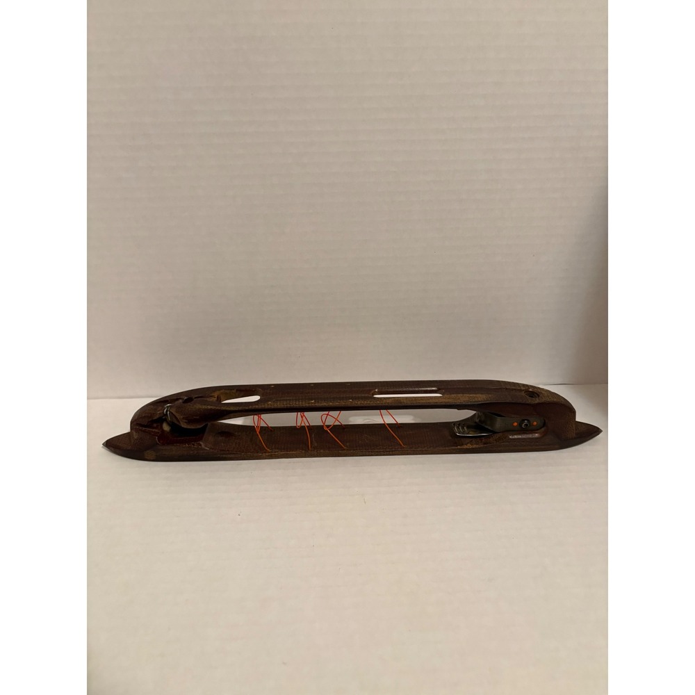 Vintage Wood Weaving Loom Shuttle Industrial Textile Tool 16.5 Inch Rustic Decor